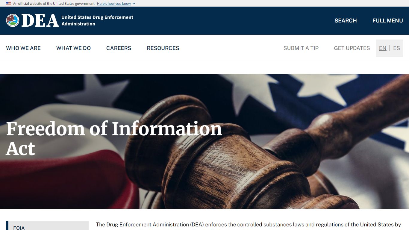 Freedom of Information Act - DEA